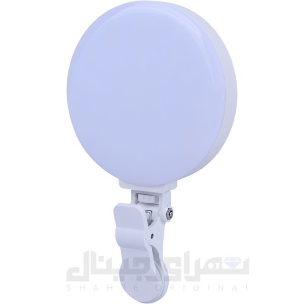 رینگ لایت سلفی RGB گیره‌ای مدل MJ-01