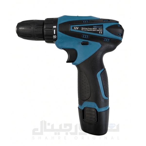 دریل پیچ گوشتی شارژی 12 ولت METOP مدل M12V 
